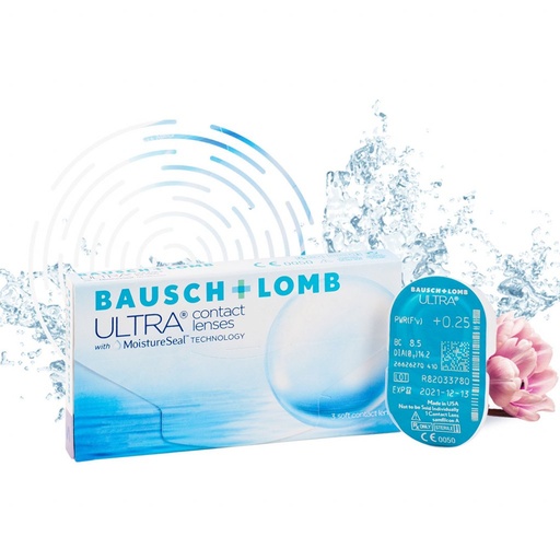 [PA12-Res500ml-6] Bausch + Lomb SofLens 59 (-4.00, claro, paquete de 6 lentes)